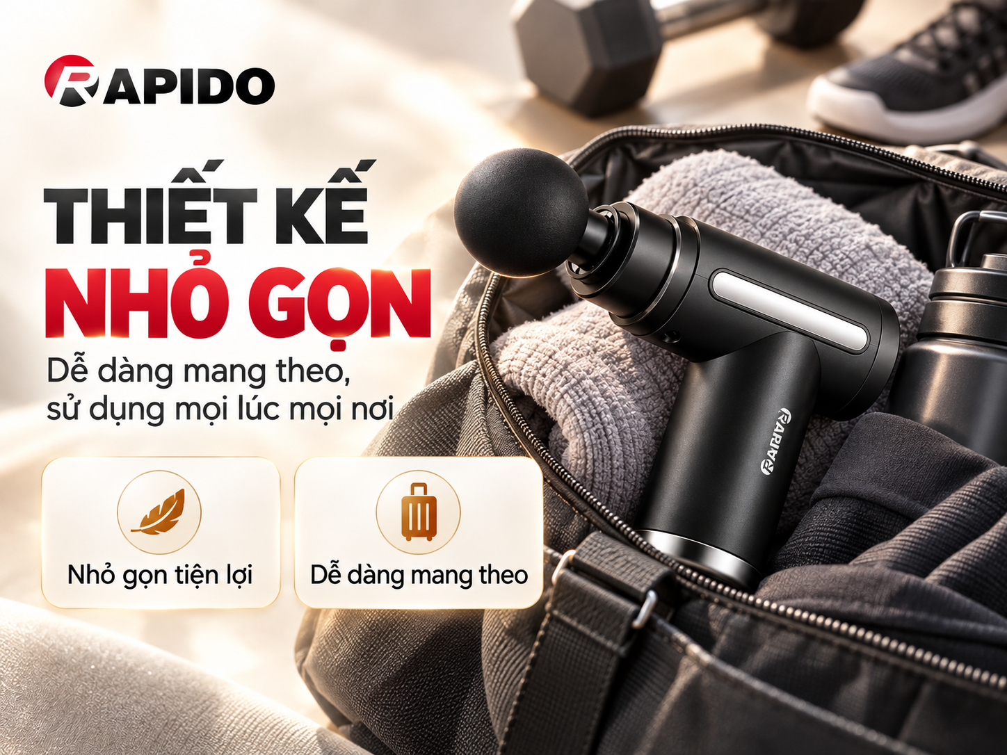 Máy massage cầm tay RGG12-1 15 Máy massage cầm tay Rapido RGG12-1
